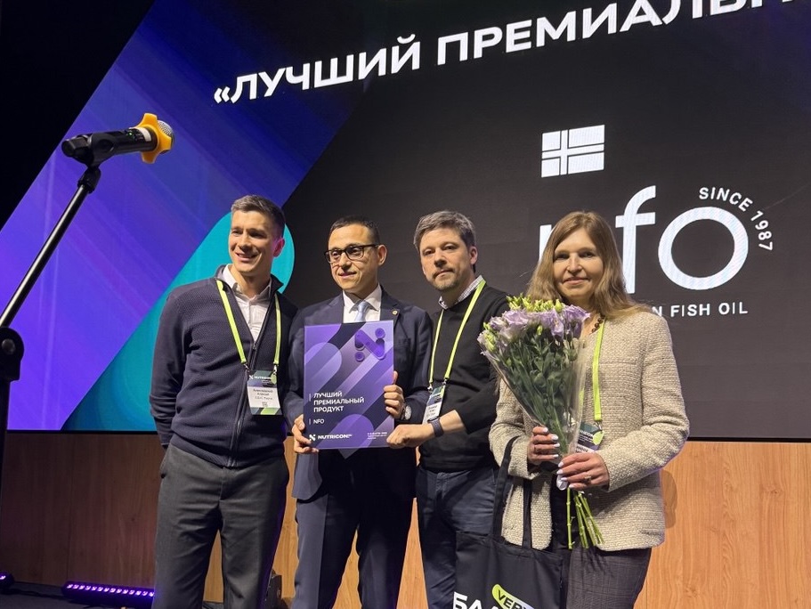 NFO признан лучшим премиальным продуктом на премии Nutricon